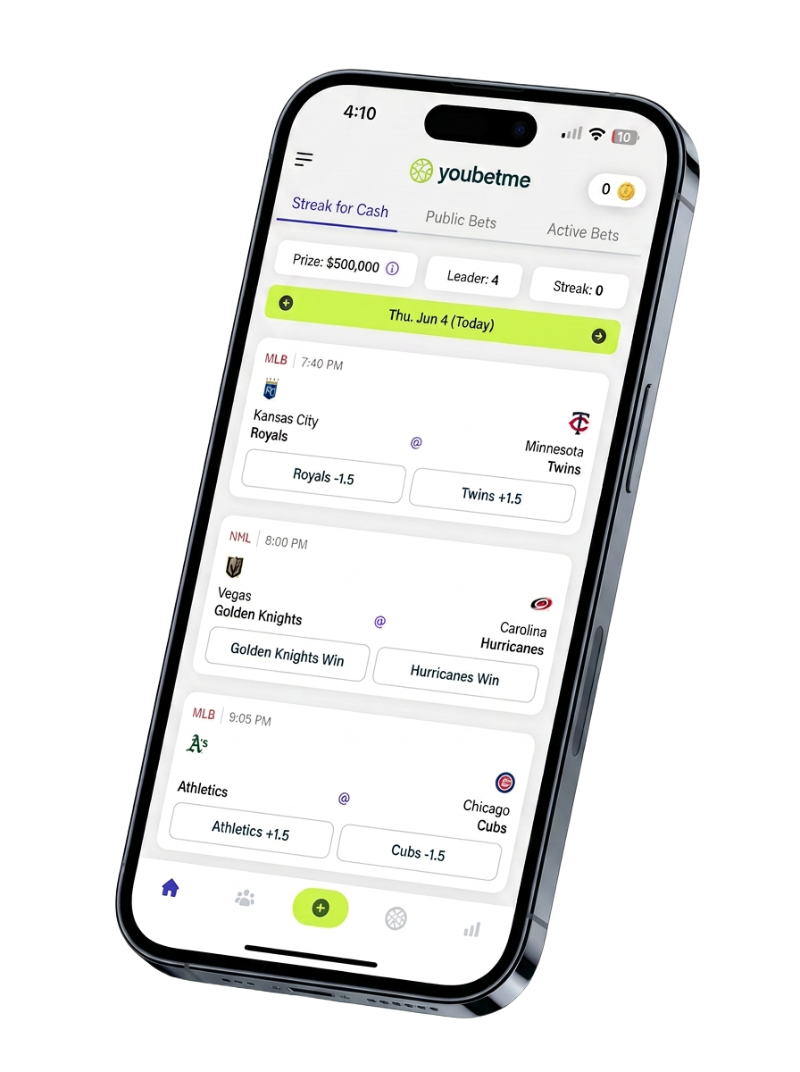youbetme app interface on a smartphone